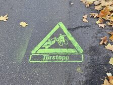 Piktogramm Unfall Rad Auto