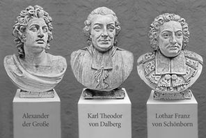 Alexander der Große, Karl Theodor von Dalberg, Lothar Franz von Schönborn © Landeshauptstadt Mainz