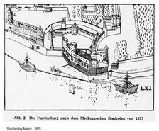 Kurfürstliches Schloss vor Erbauung der Martinsburg 1478/81