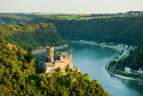 Mittelrheintal, Blick auf die Burg Katz © Foto: Dominik Ketz, Quelle: Rheinland-Pfalz Tourismus GmbH