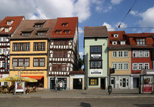 Erfurt, Domplatz und Mettengasse